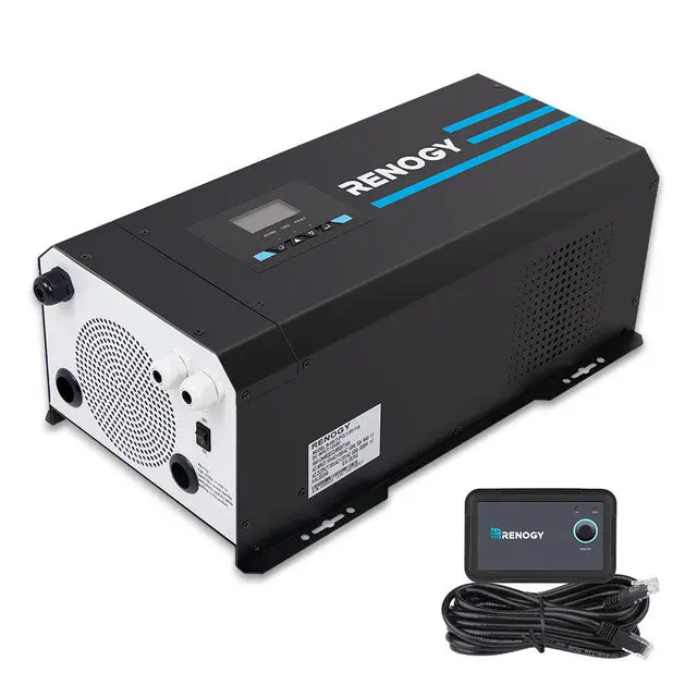 Renogy 3000W Ac - Dc, Dc - Ac Pure Sine Wave Inverter W/ Lcd 1