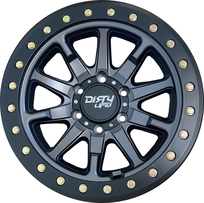 Dirty Life 17X9 12N 5X127 Cb71.6 Dual Tek Dt2 Satin Graphite Black Lip 1542Kg 1