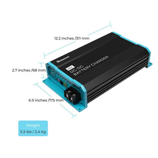 Renogy 12V 60A Dc-Dc Battery Charger 2