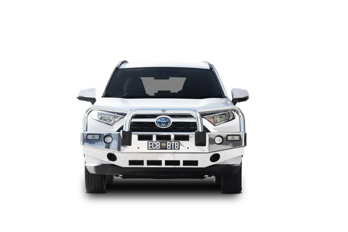 Ecb Bullbar C/W Bumper Lights Textura Black Powdercoat Finish Rav4 1/2019+ 1