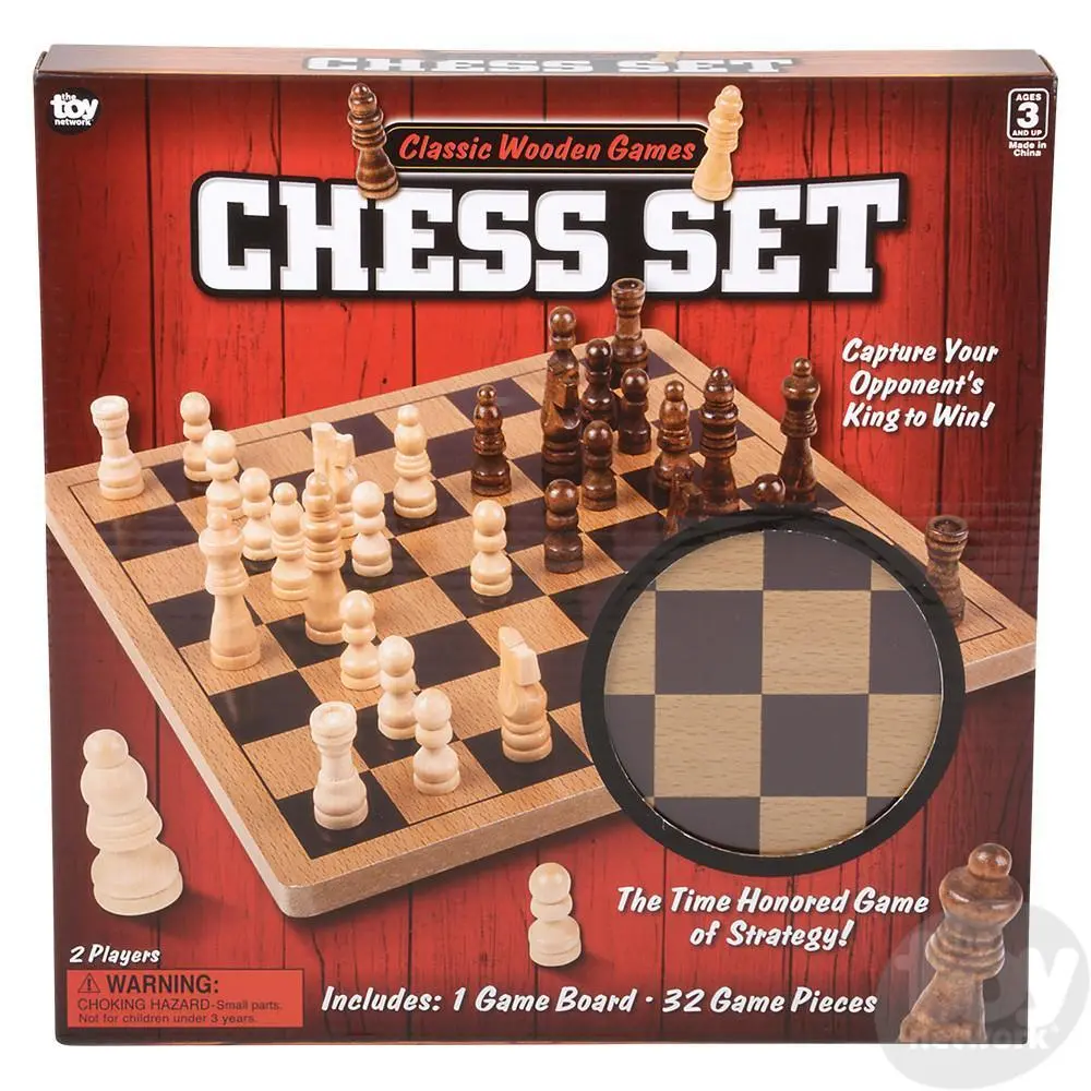10" Wooden Chess Set 1