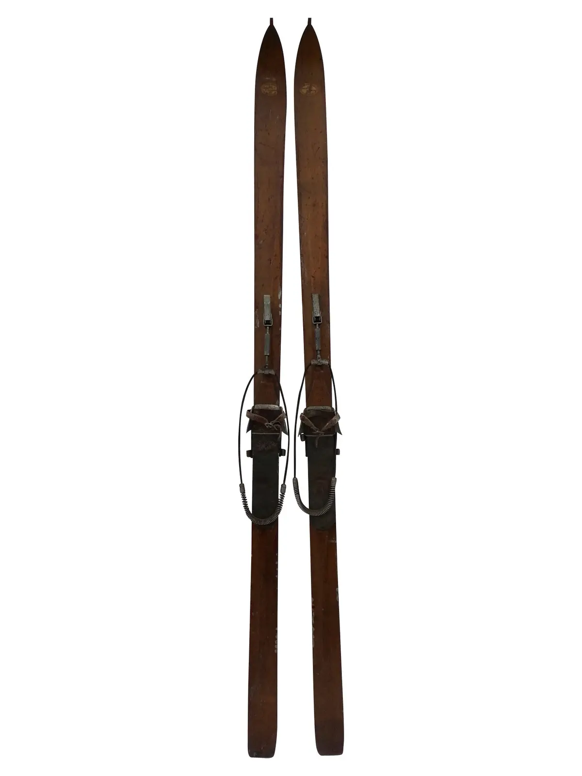Maple Downhill Skis - Montgomery Ward Brand 1