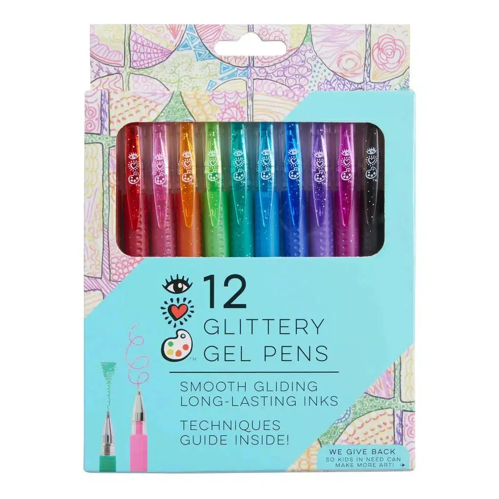 12 Glitter Gel Pens 1