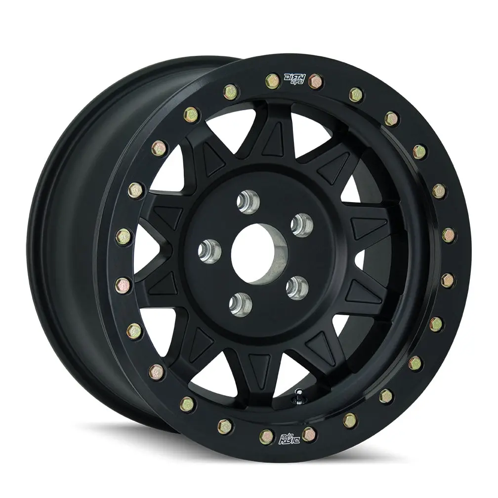Dirty Life 17X9 14N 6X139.7 Cb110.1 Roadkill Black Comp Beadlock (Mag W/Nut)(No Cap) 1