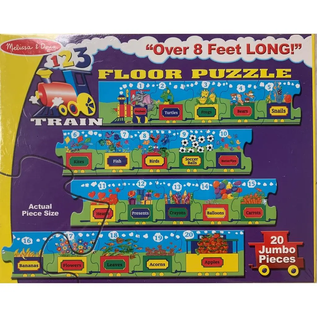 123 Train Floor Puzzle 20 Pc 1