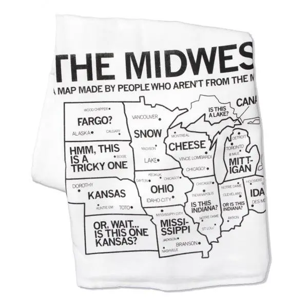 Midwest Map Kitchen Towel 1