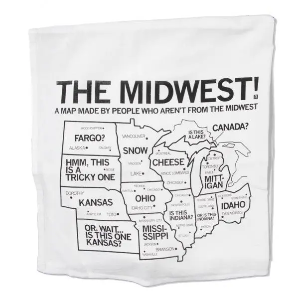 Midwest Map Kitchen Towel 2