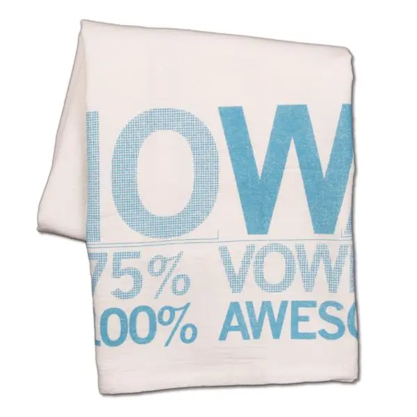 Iowa Vowels Kitchen Towel 1