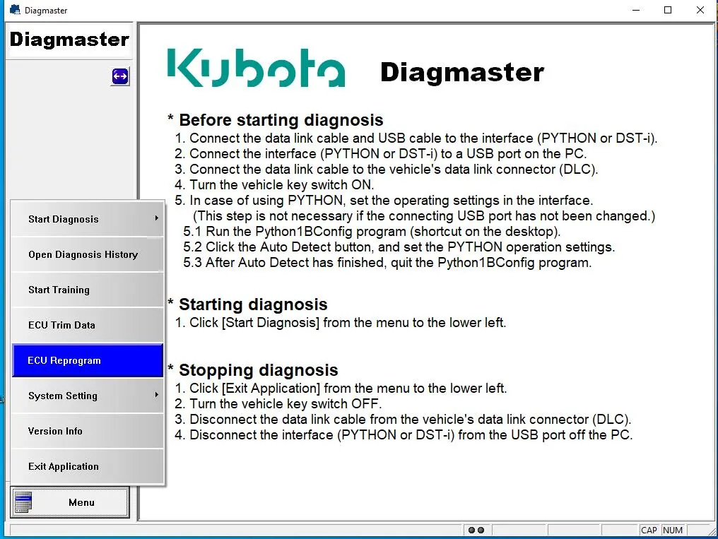 Kubota  Takeuchi Diagmaster Diagnostic Software 2022  - Full Online Installation And Activation Service ! 1