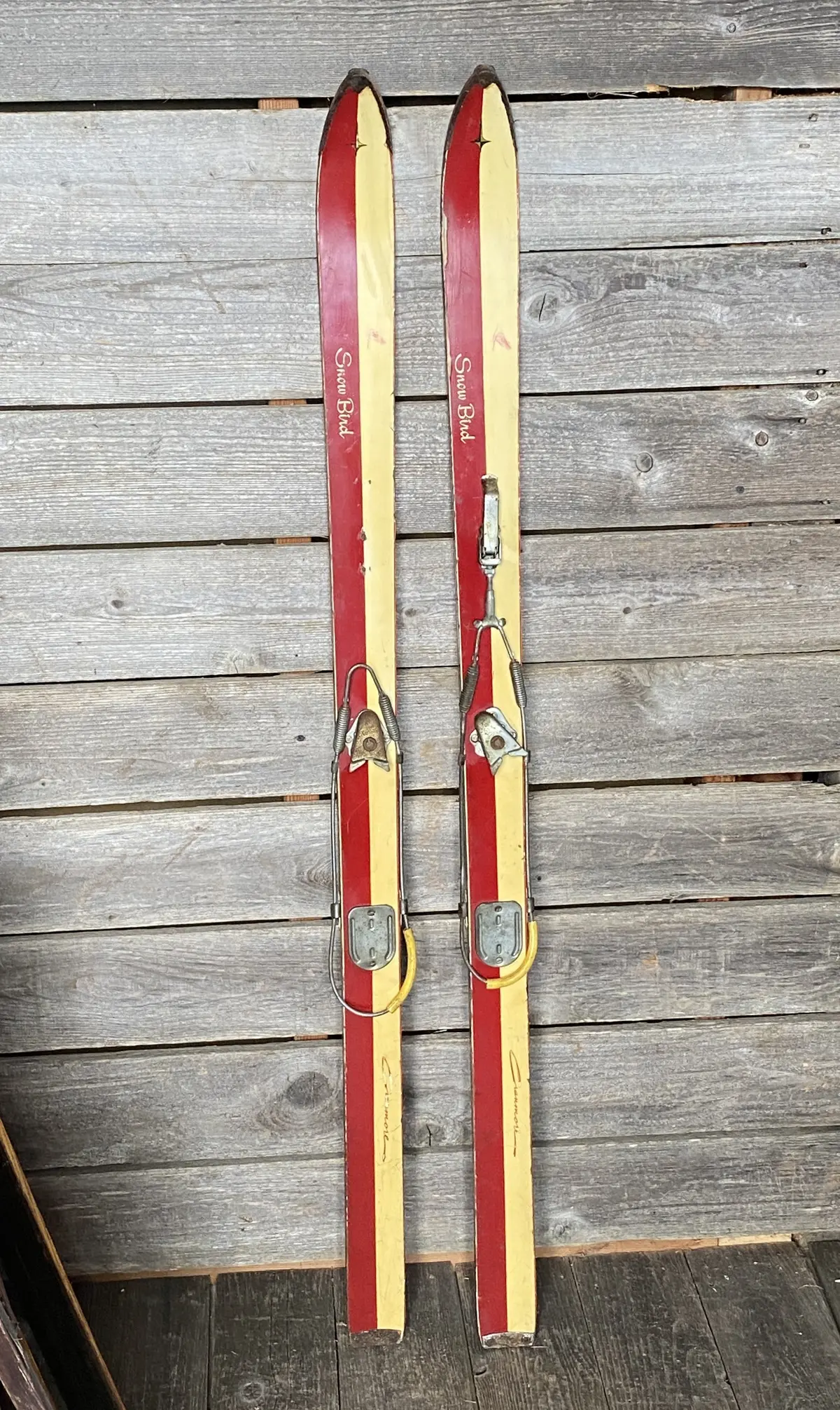 Vintage Kids Junior Skis - 1930S Snow Bird 1