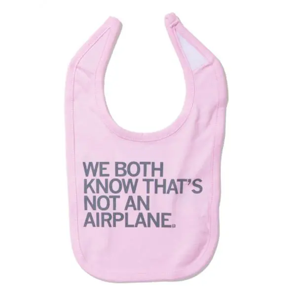 Not An Airplane Bib - Pink 1