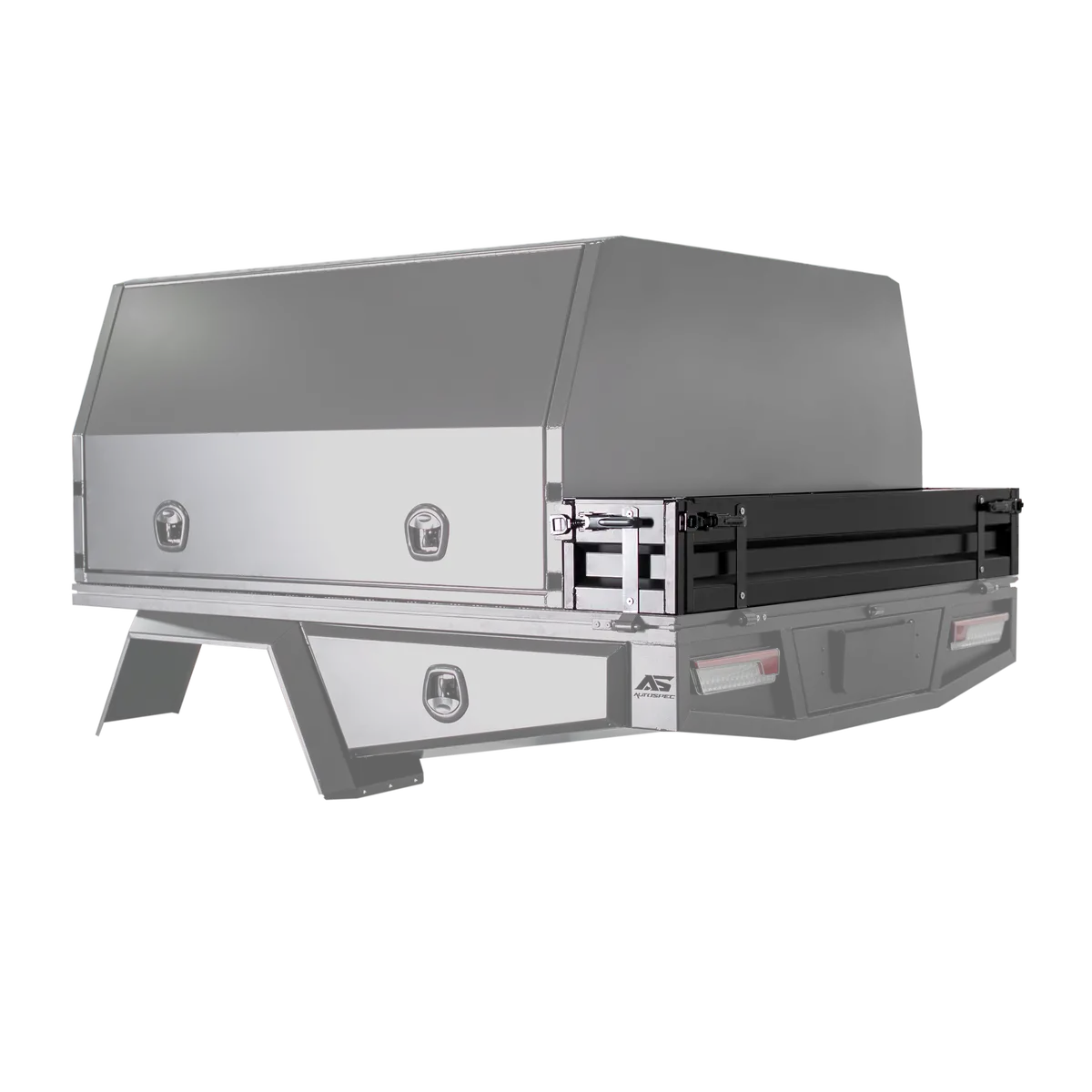 Clearance - Heavy Duty Tray Side Kit - 300Mm - Matte Black Sndb-001 1
