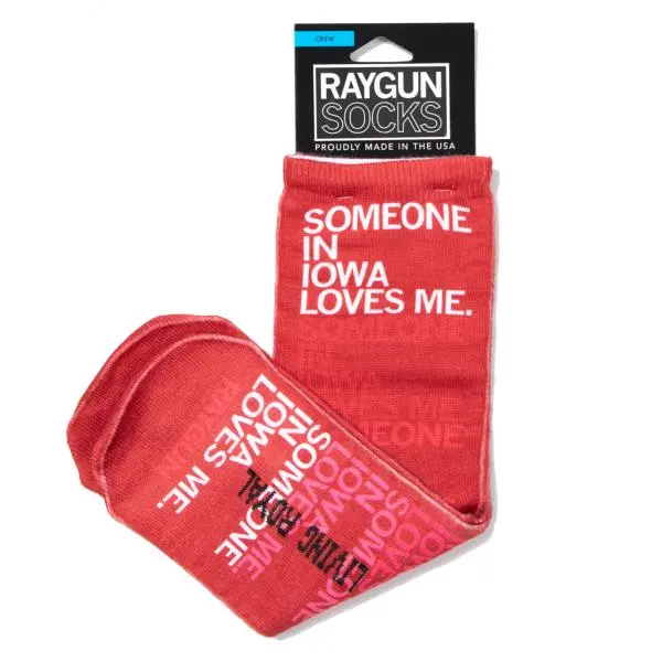 Someone Loves Me Ia Text Socks 1