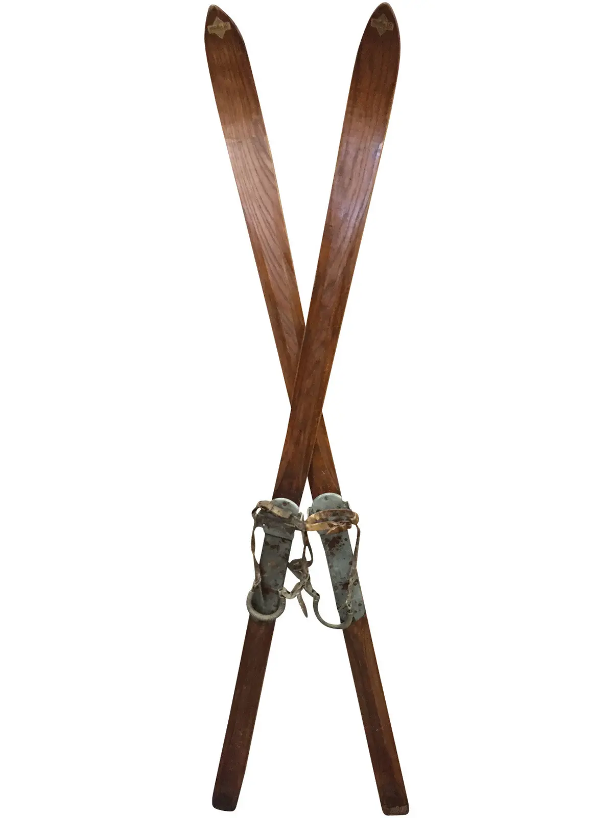 Vintage Muller Brand Downhill Wooden Skis 1