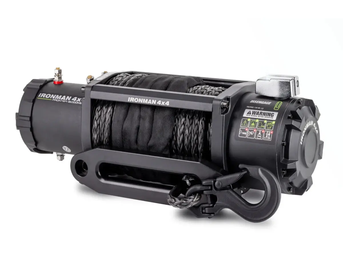 Ironman 4X4 Frontier Winch 12000Lb (With Synthetic Rope) 1