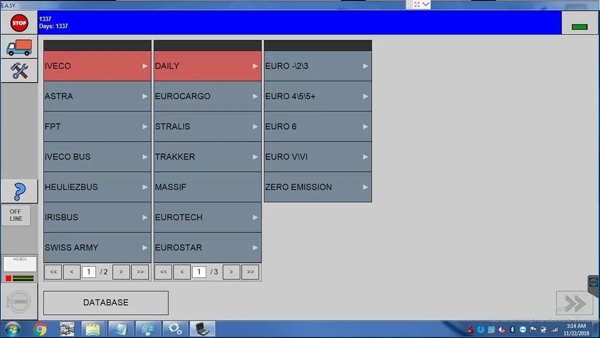 Iveco Diagnostic Kit (Eci) Diagnostic Adapter- Easy V18.1 Software 2024 ! 2