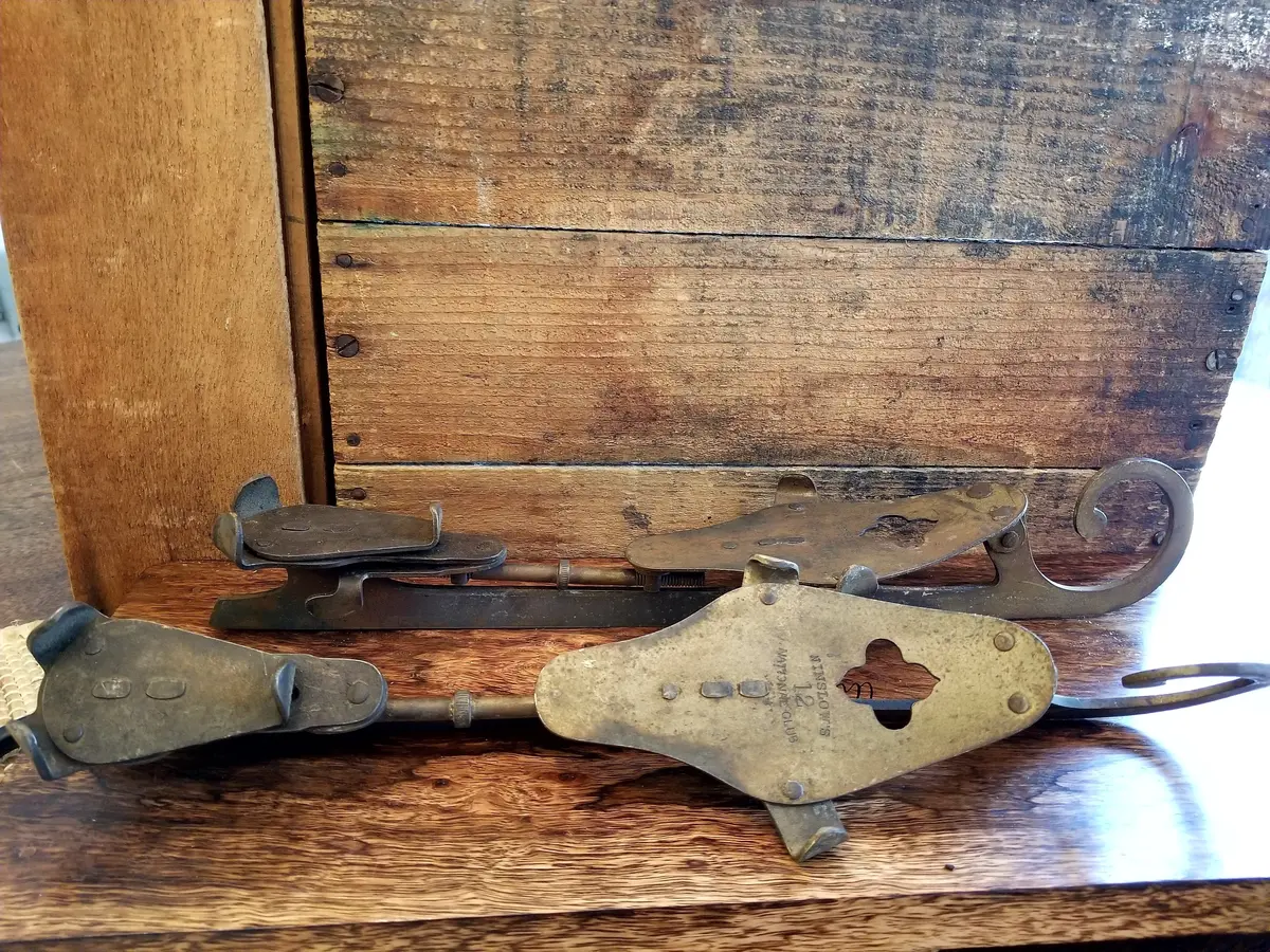 Antique Winslow Ice Skates 1