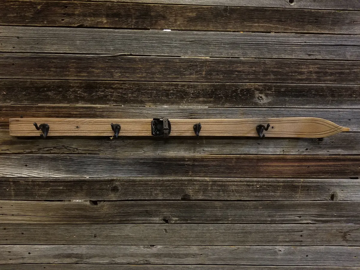 Ski Coat Hooks - Light Finish 1