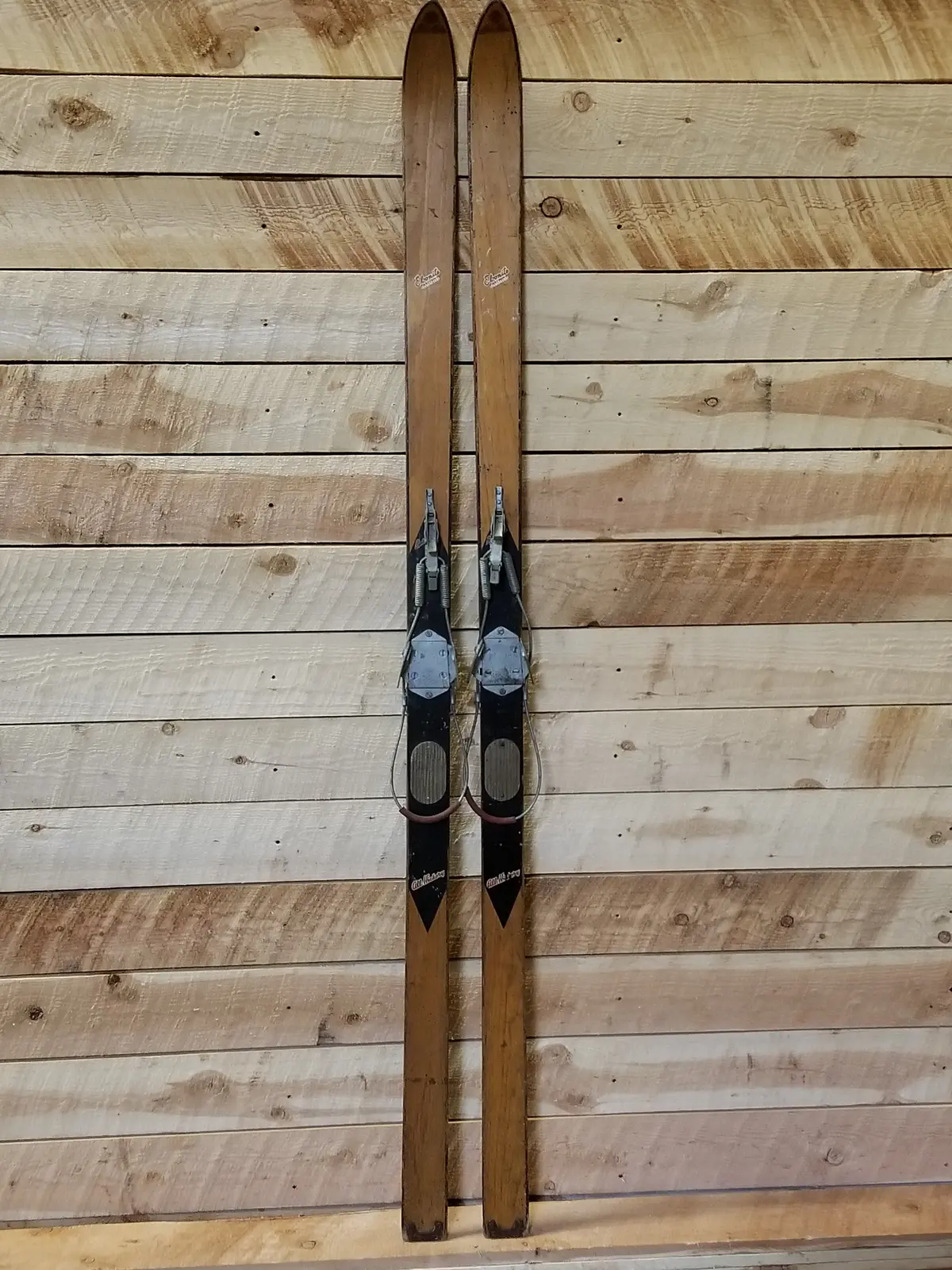 Antique Ebonite Bottom All Racer Skis 1
