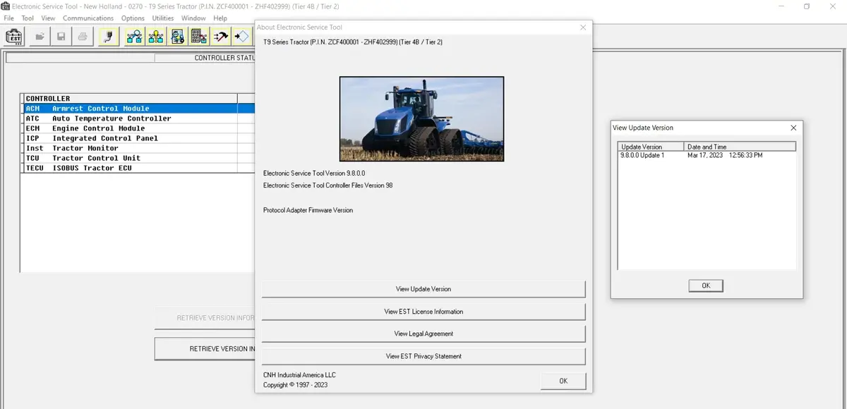 New Holland Case Electronic Service Tools Cnh Est 9.11 Diagnostics Software - Engineering Level Latest 2024 2