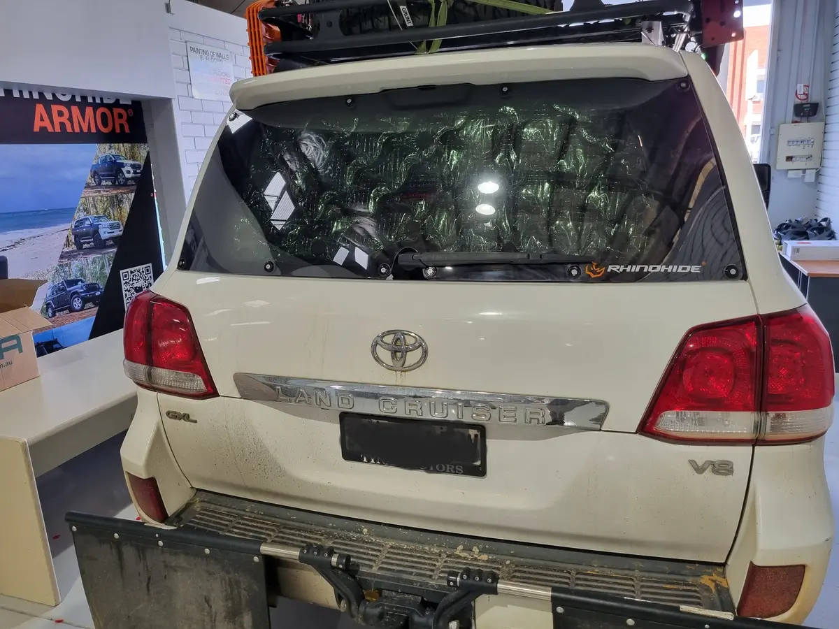 Suitable For Toyota Landcruiser 200 Series (Facelift & Pre-Facelift 2008+) - Rhinohide Armor® Rear Windscreen Protector 1