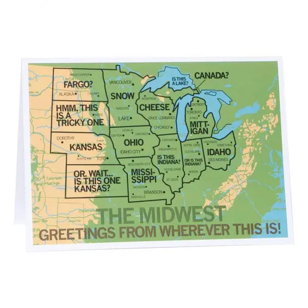 Greetings From The Midwest Greeting Card 1