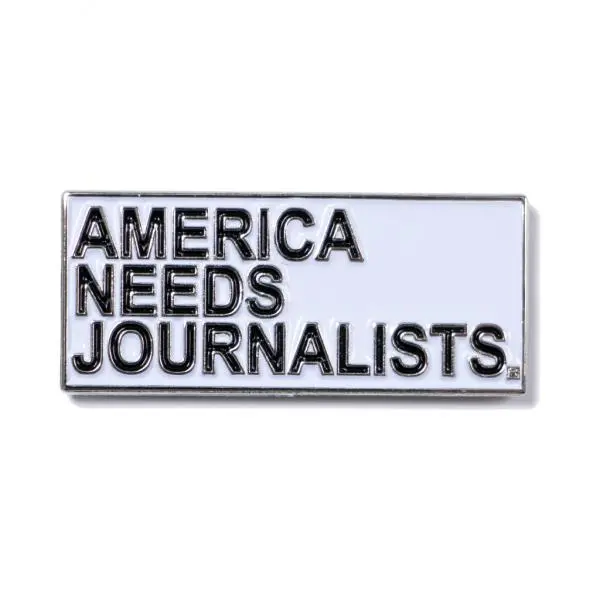 America Needs Journalists Enamel Pin 1