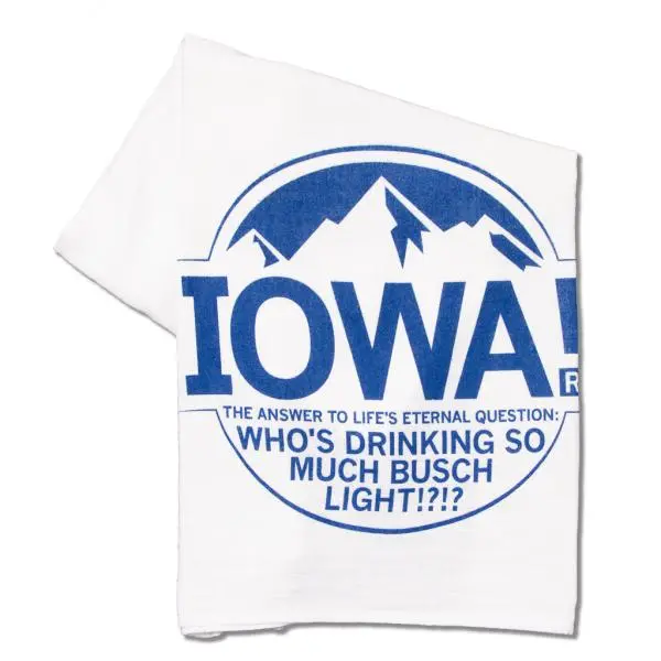 Iowa: Light Beer Kitchen Towel 1