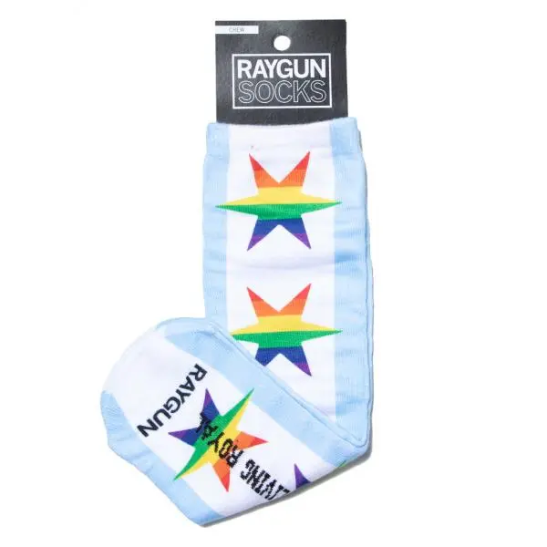 Chicago Pride Flag Socks 1