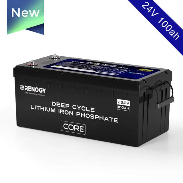 24V 100Ah Core Series Deep Cycle Lithium Iron Phosphate Battery 1