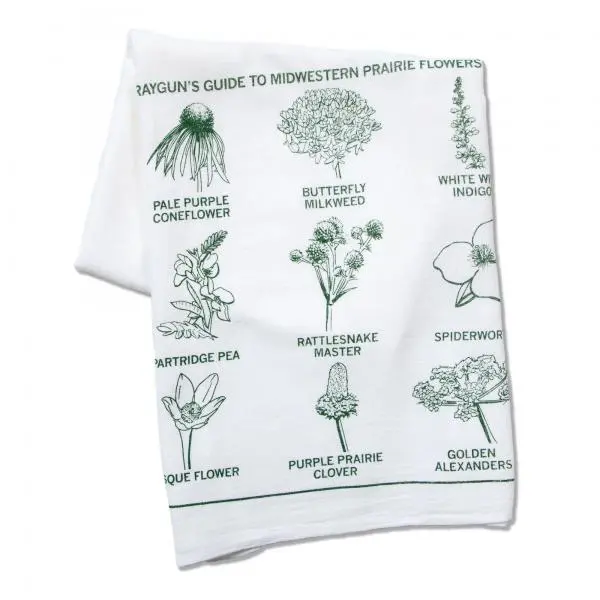 Midwestern Prairie Flowers Kitchen Towel 1