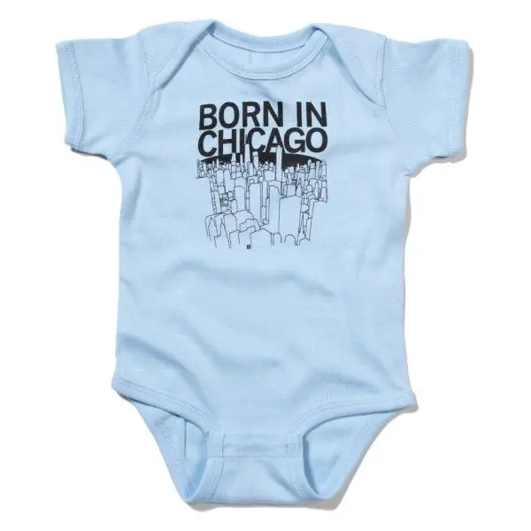 Born In Chicago Onesie 1