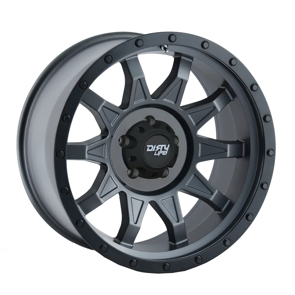 Dirty Life 15X7 3P 5X139.7 Cb110 Roadkill Matte Gunmetal Black Lip 1