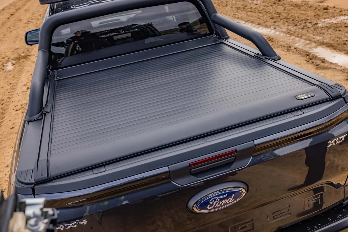 Ironman 4X4 Slide Away Roll Up Hard Tonneau Cover For Ford Next Gen Ranger 1