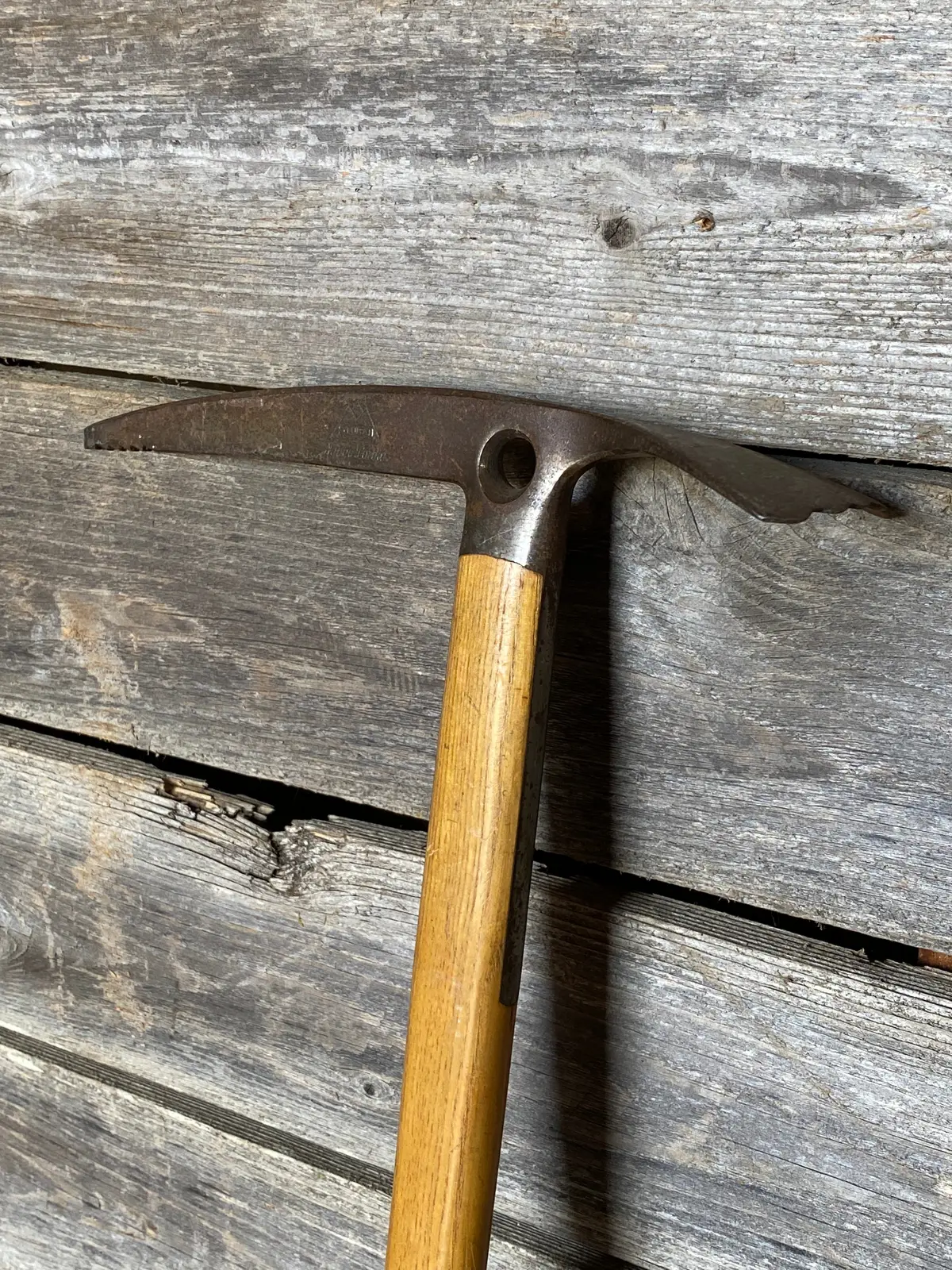 Antique Austrian Wooden Ice Axe 1