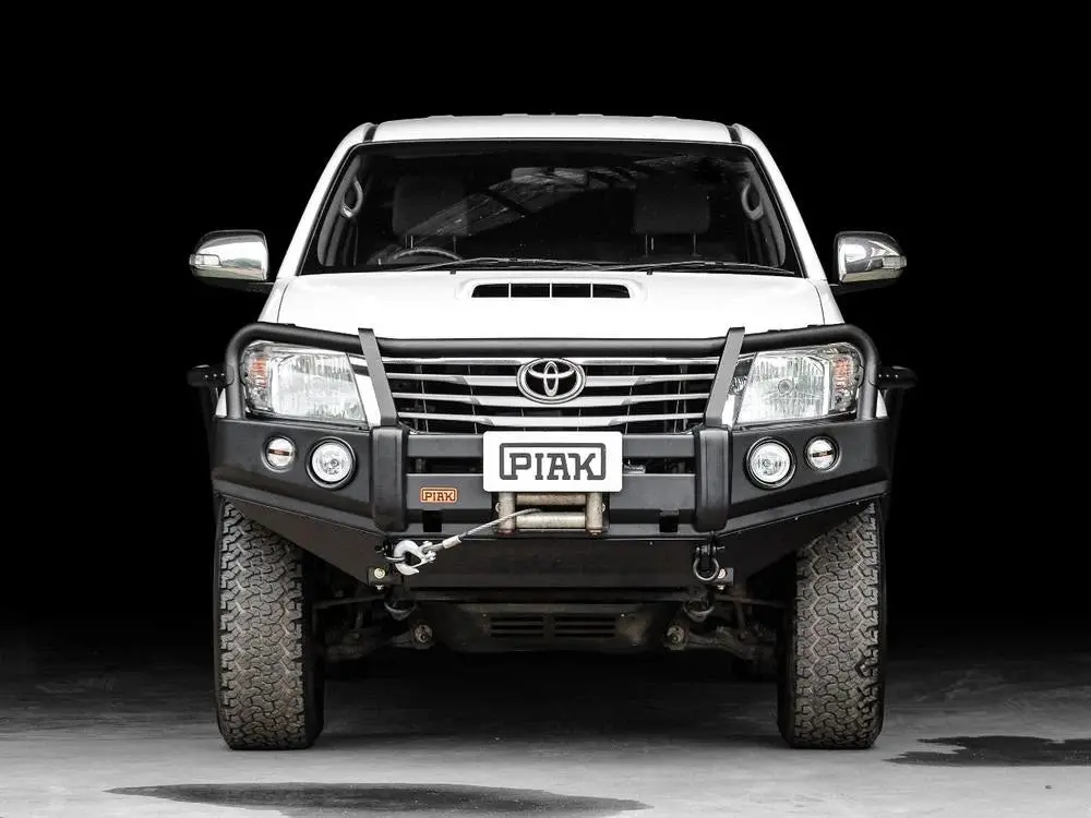 Piak Premium Loop Bar (Black Recovery Points & Bash Plate) For Toyota Hilux (9/2011 To 6/2015) 1