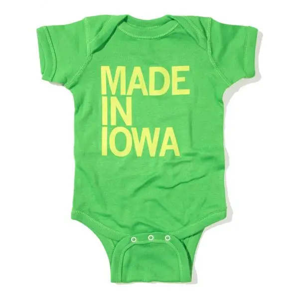 Made In Iowa Onesie 1