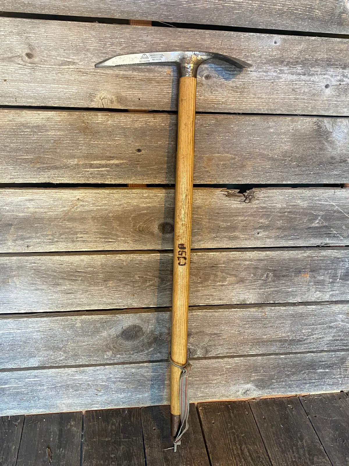 Antique Austrian Stubai Wooden Ice Axe 2