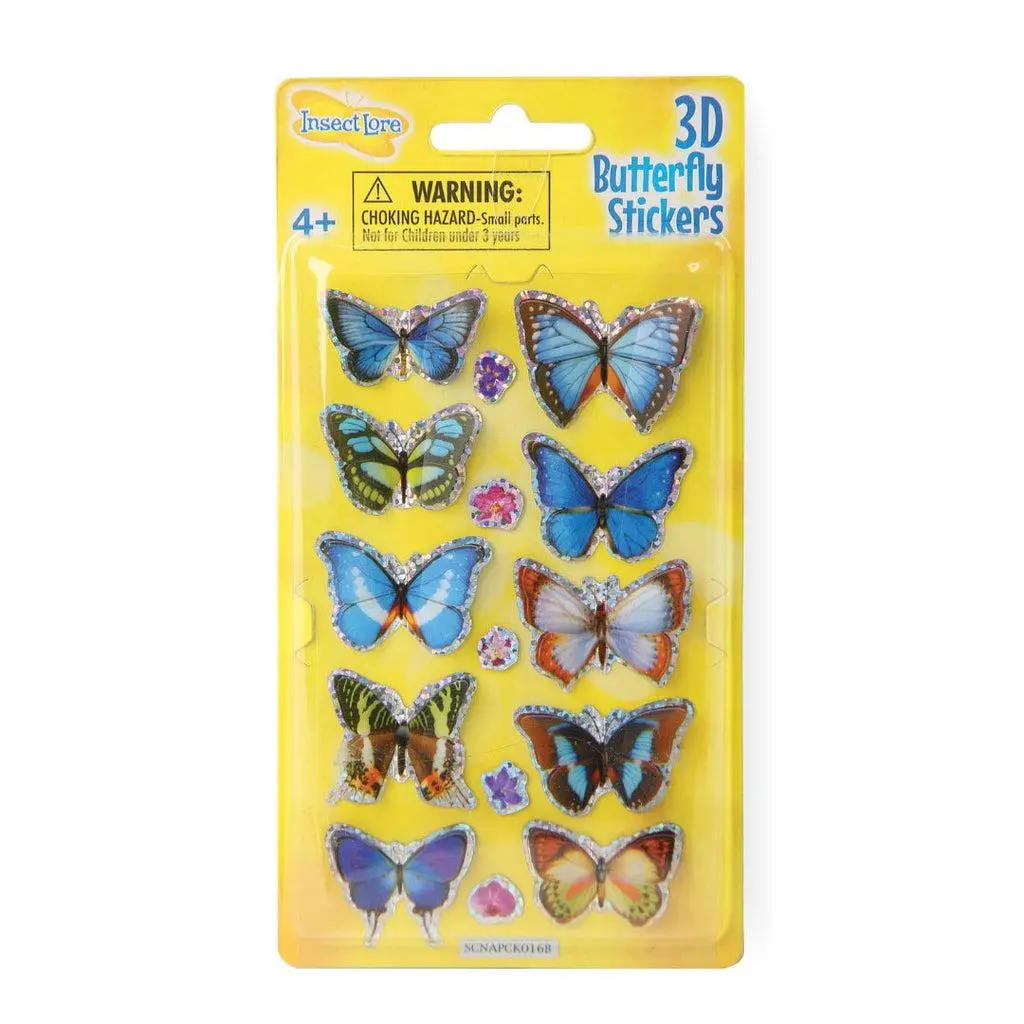 3D Butterfly Stickers Assorted 1