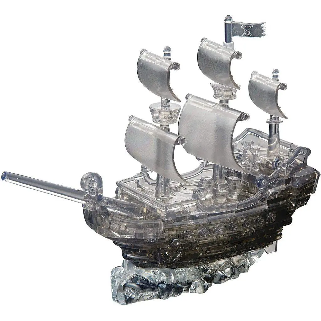 3D Crystal Puzzle: Black Pirate Ship 1