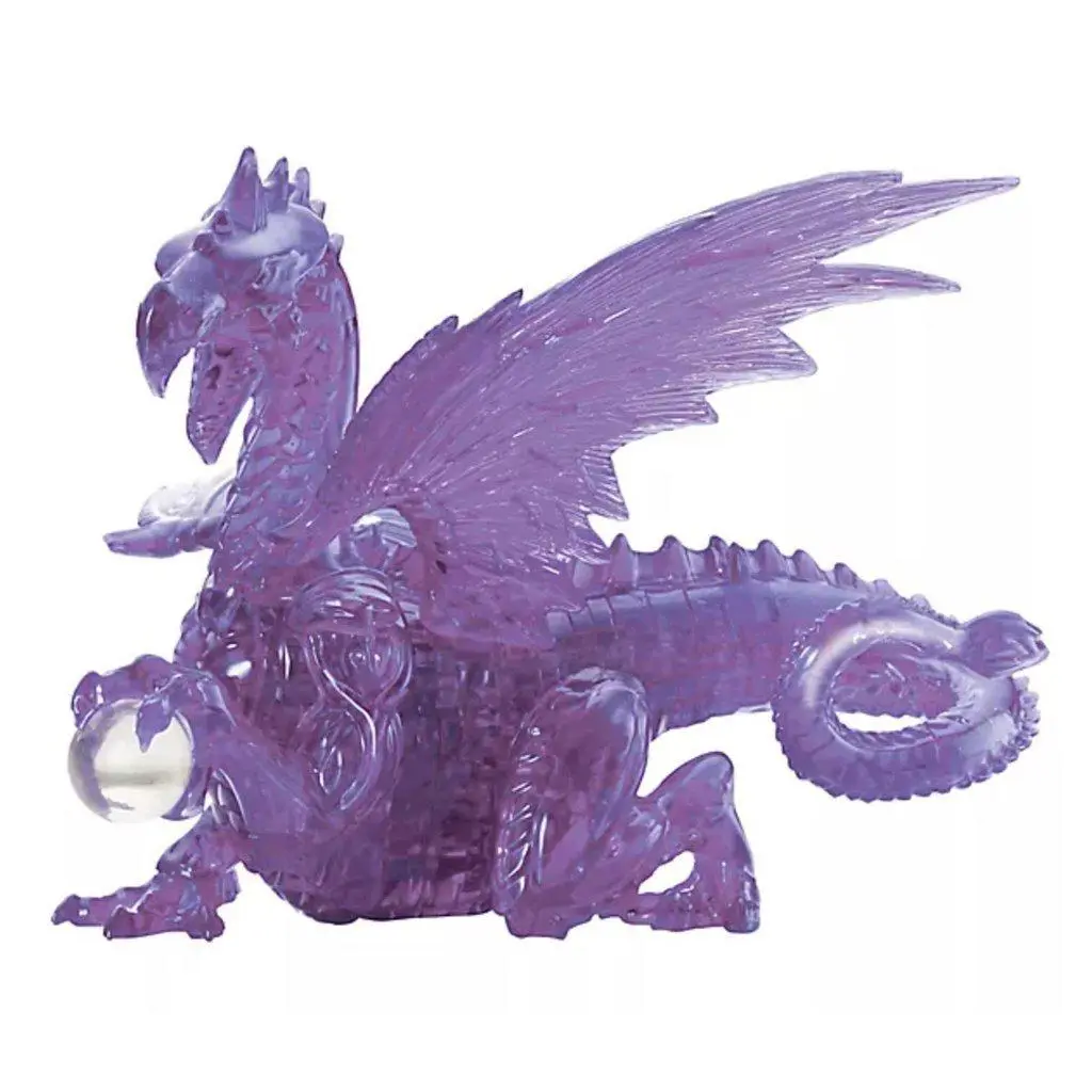 3D Crystal Puzzle - Purple Dragon 1