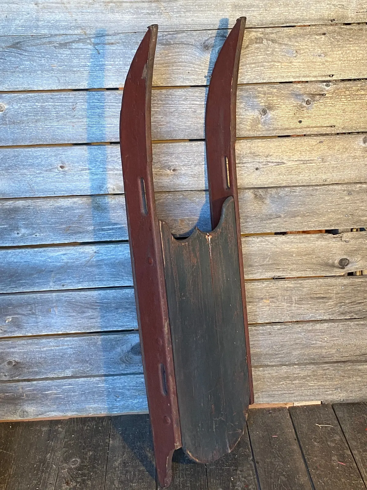 Antique Belly Flopper Childs Sled 1