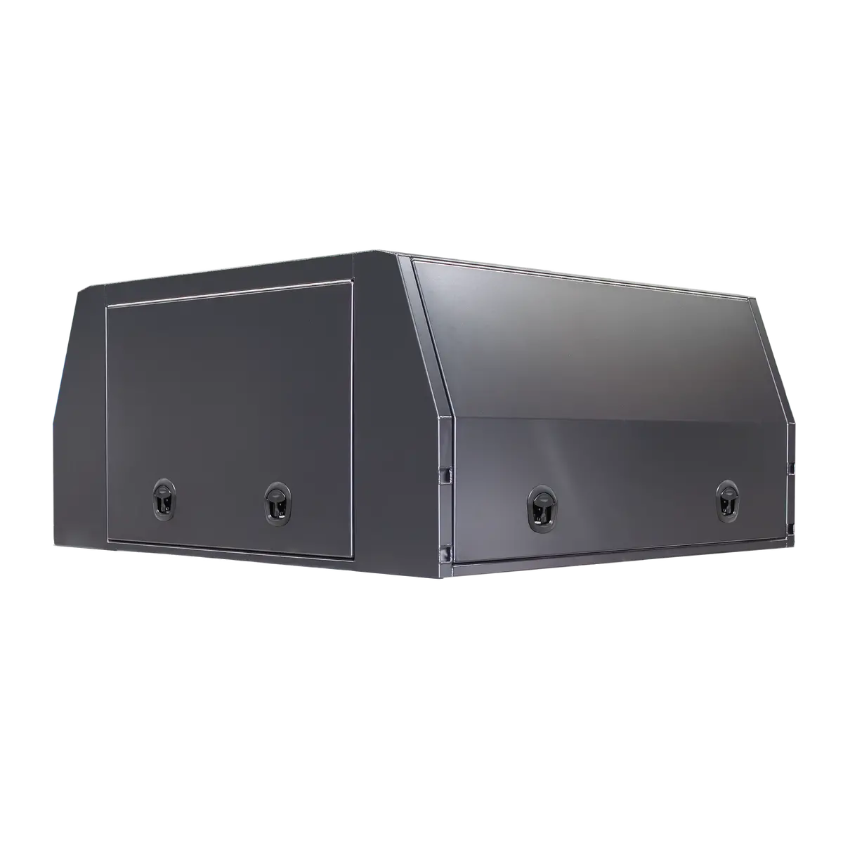 79 Series 1700Mm Aluminium 3 Door Canopy - Matte Black 1