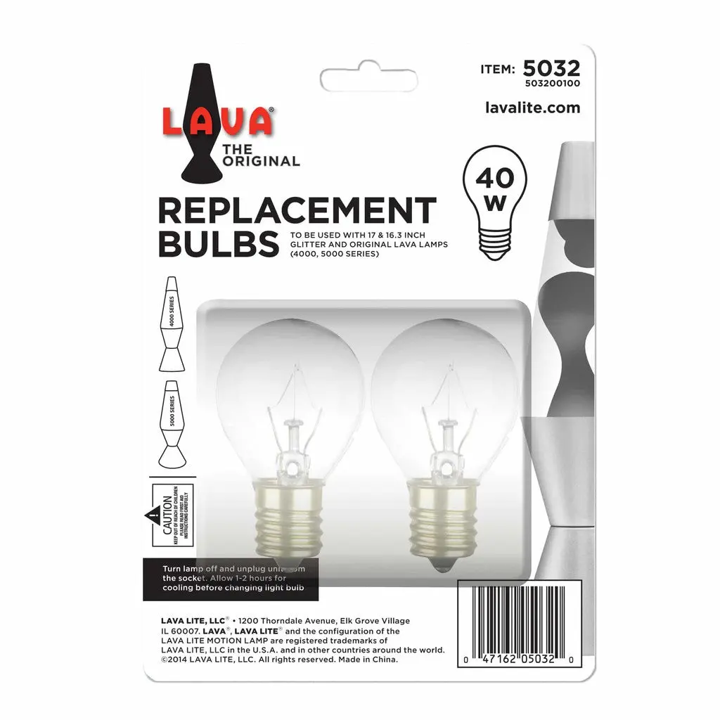 40 Watt Bulb 2Pk Lava Lamp 1