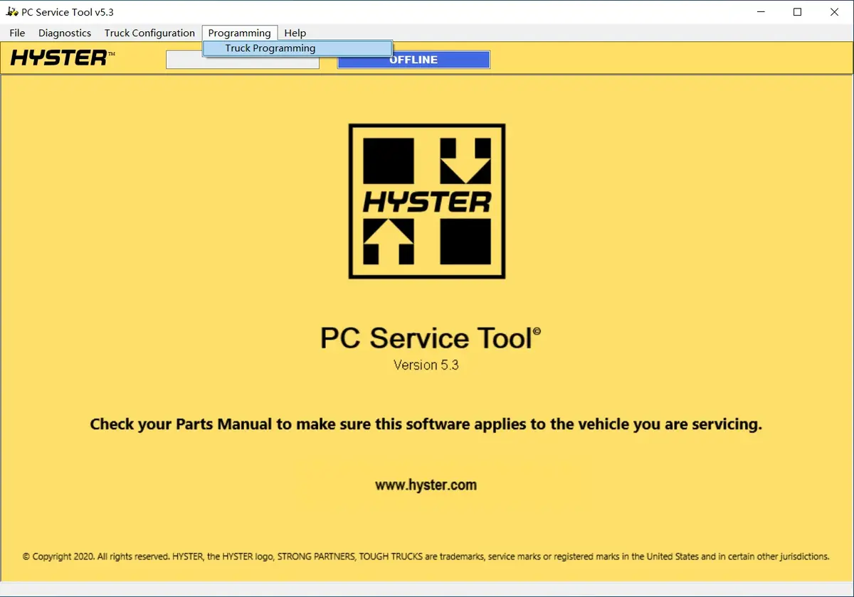 Yale Hyster Forklifts Pc Service Tool V 5.5 Diagnostic And Programming Software Latest 2025 1