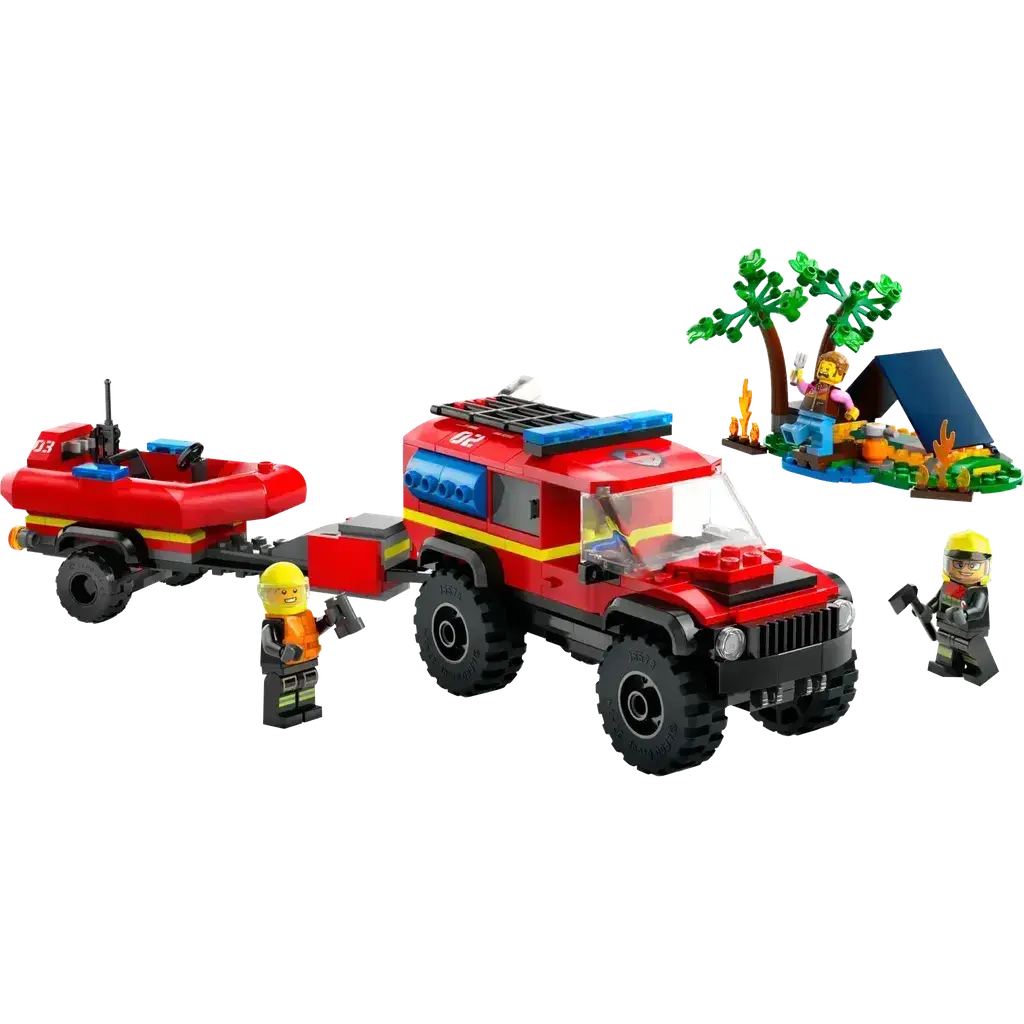 4X4 Fire Truck With Rescue Boat 1