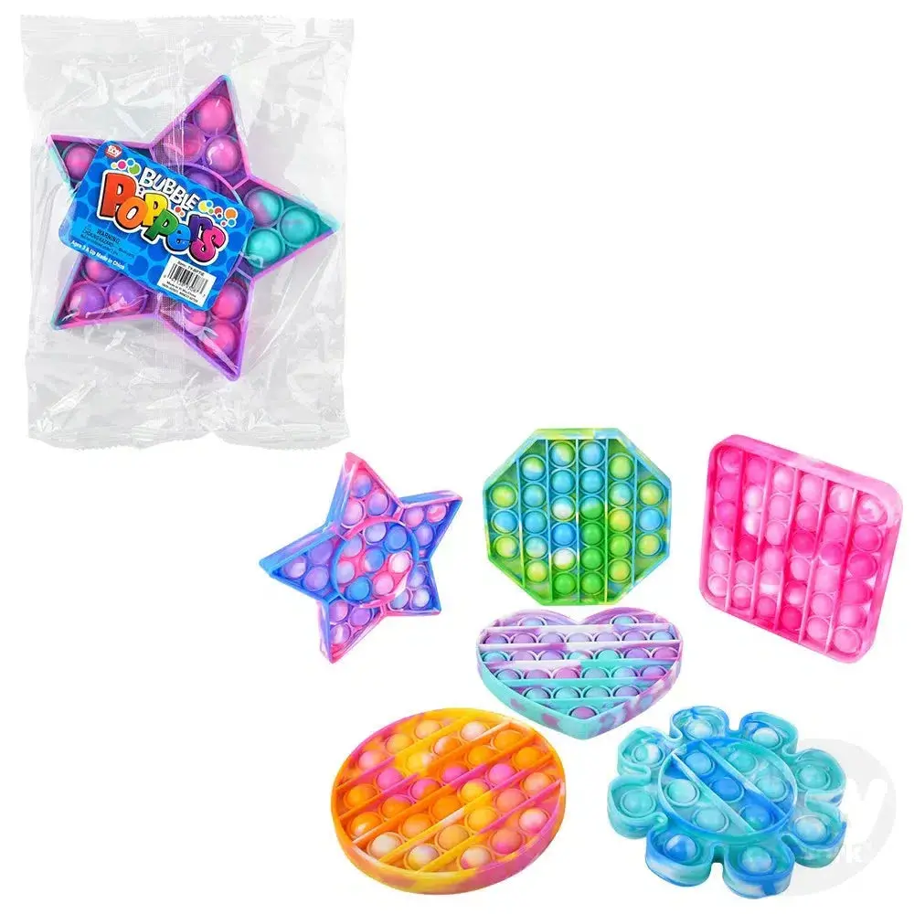 5" Marbleized Bubble Poppers Assorted 1