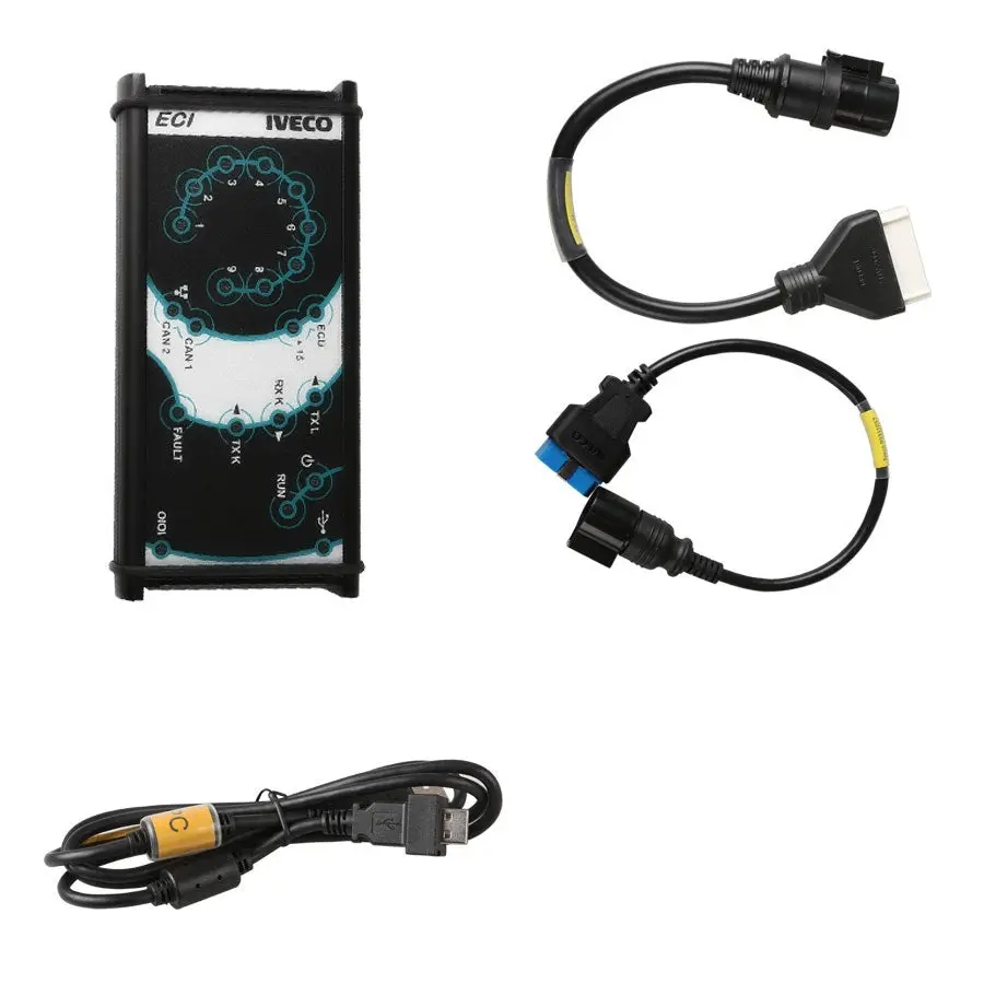 Iveco Diagnostic Kit (Eci) Diagnostic Adapter- Easy V18.1 Software 2024 ! 1