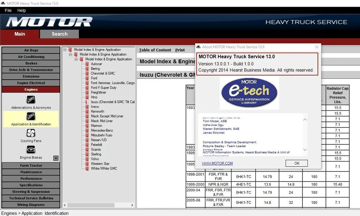 Motor Heavy Truck Service V13.0 - Diagnostic Repair And Service Procedures Service Information & Wiring Diagrams- Online Installation Service ! 1