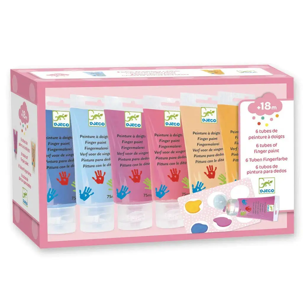6 Finger Paint Tubes 1